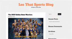 Desktop Screenshot of losthatsportsblog.com