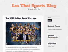 Tablet Screenshot of losthatsportsblog.com